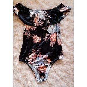 Off the shoulder body suit